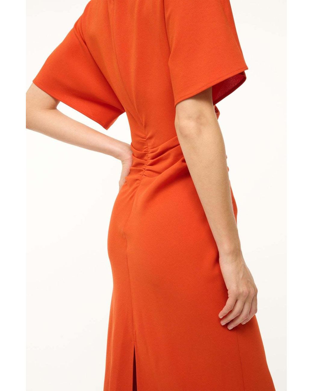 Staud Orange Amelie Dress