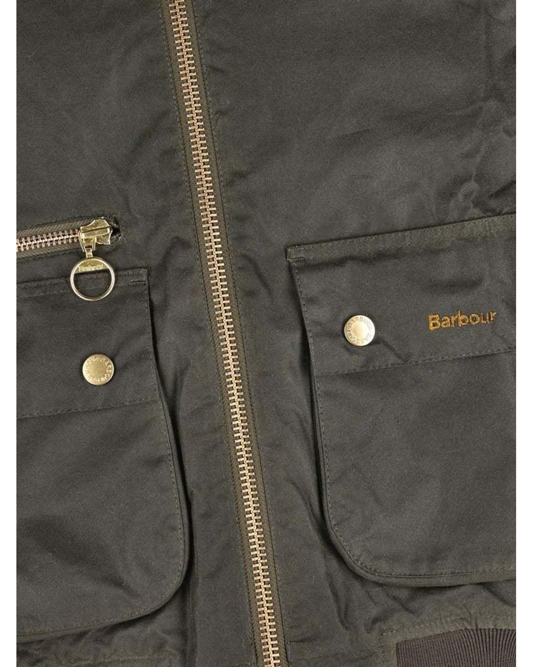 Barbour Green Long Sleeved Zip-Up Jacket
