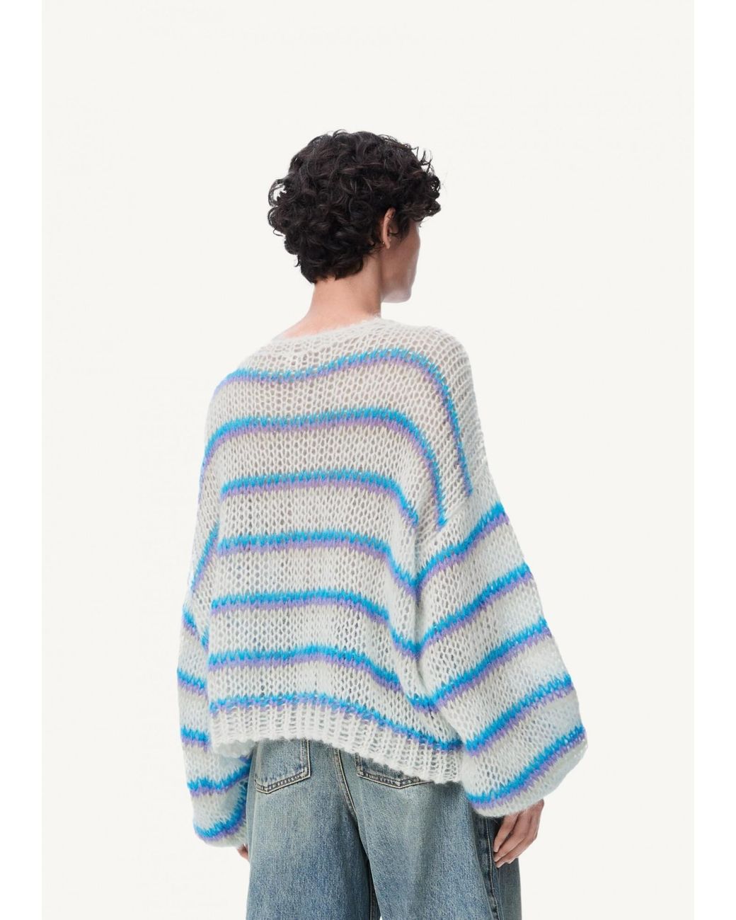 Loewe Blue Anagram Knitted Jumper