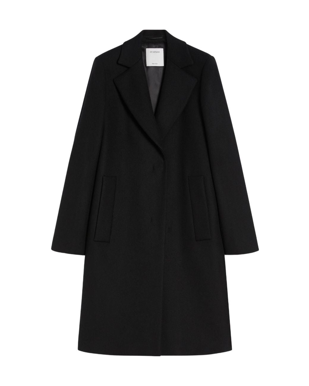 Sportmax Black Wool Coat