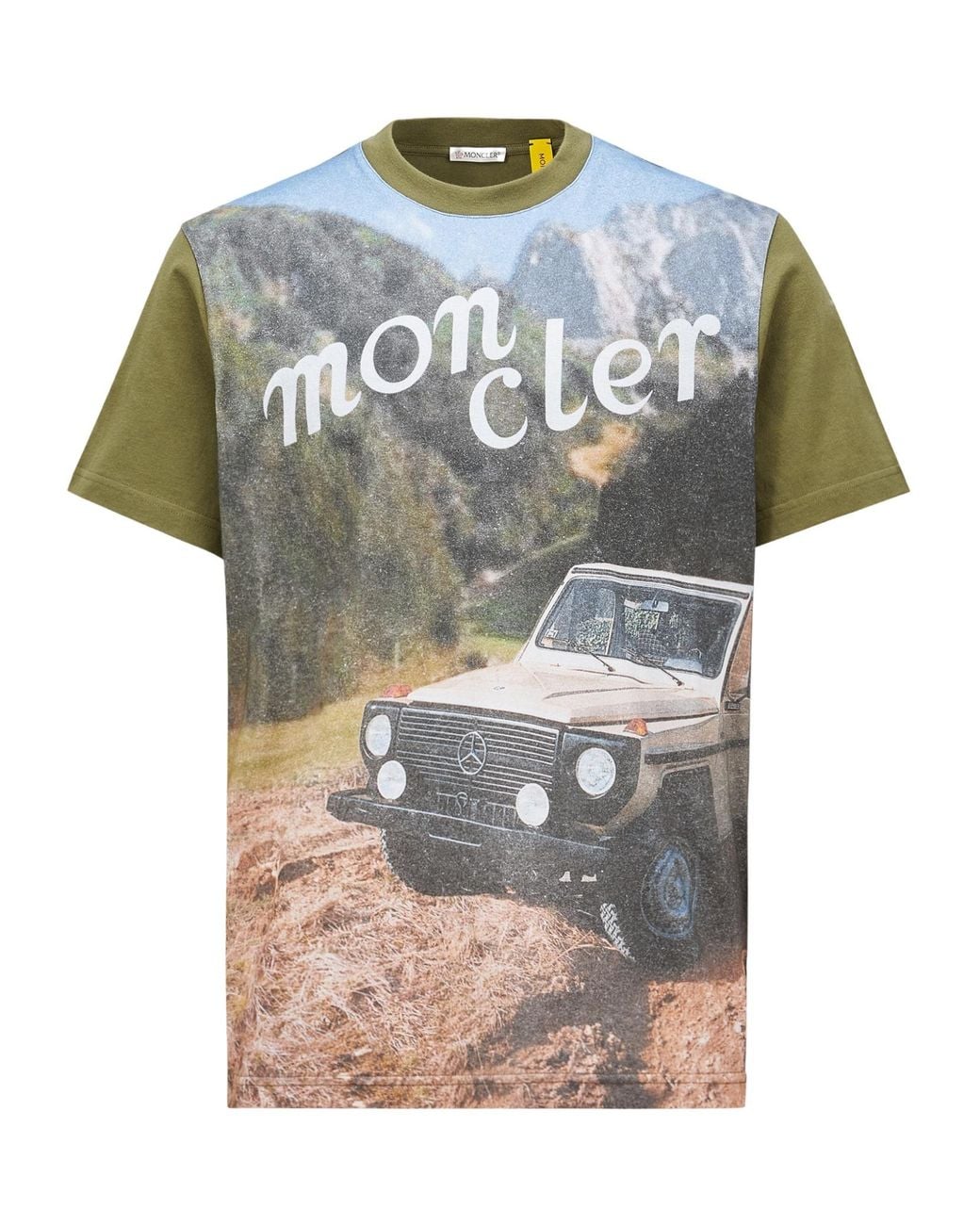Moncler Gray X Mercedes-Benz By Nigo Printed Cotton T-Shirt for men