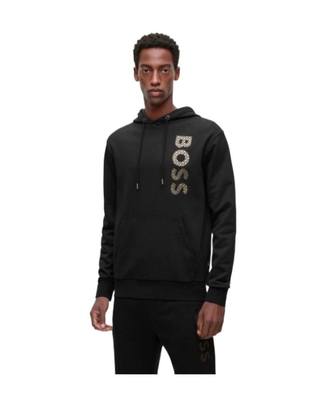 Boss Black Seeger Cotton Hoodie for men
