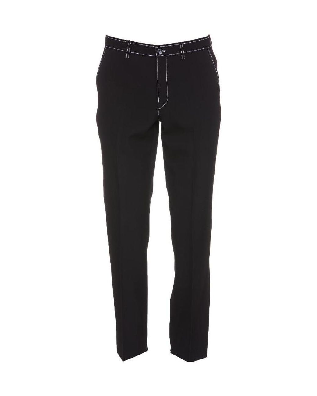 Burberry Black Straight-Leg Tailored Trousers for men