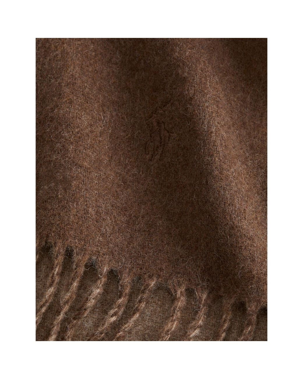 Polo Ralph Lauren Brown Reversible Wool Blend Scarf for men