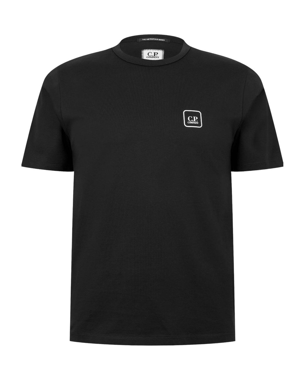 C P Company Black Crewneck Shortsleeve Tshirt for men