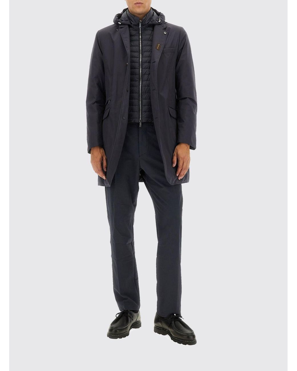 Moorer Blue Redon-Pum Coat for men
