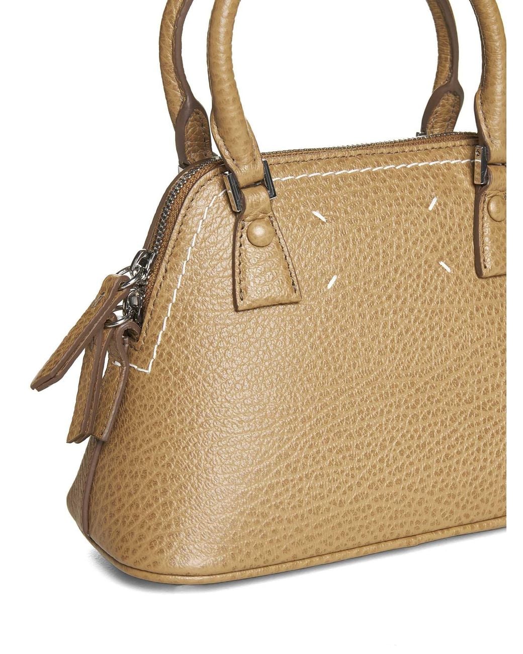 Maison Margiela Natural Small 5Ac Leather Tote Bag