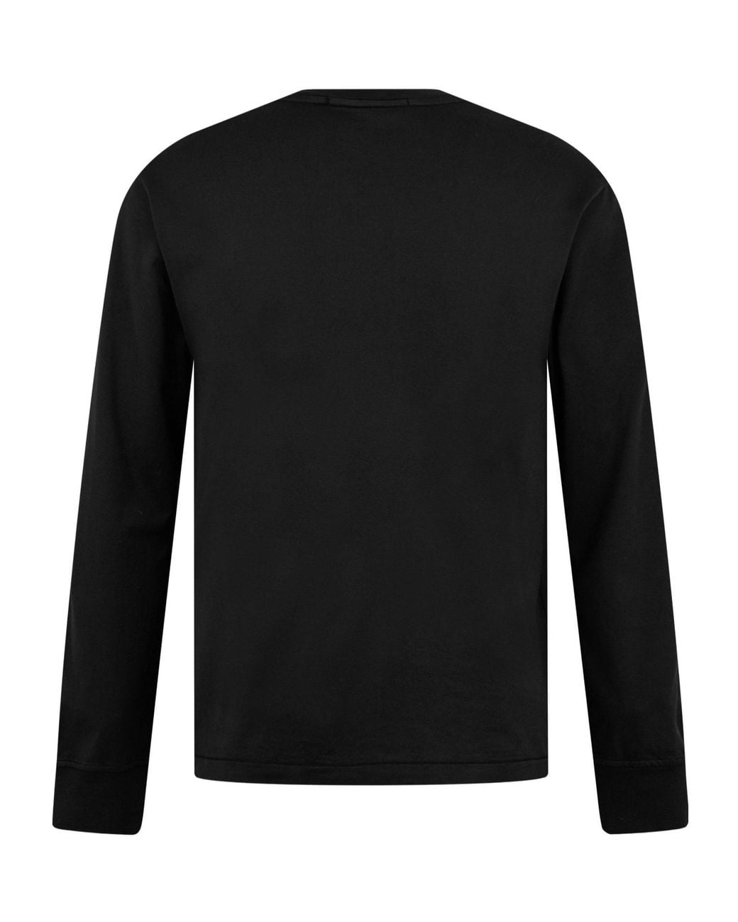 Stone Island Black Pure Cotton Crew Neck T-Shirt for men