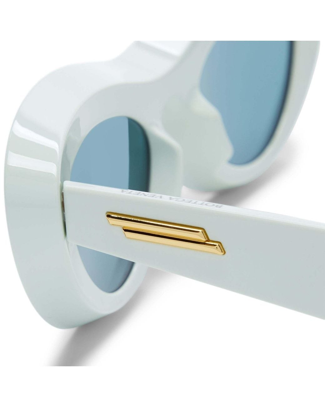 Bottega Veneta Blue Eyewear Cat Eye Frame Sunglasses
