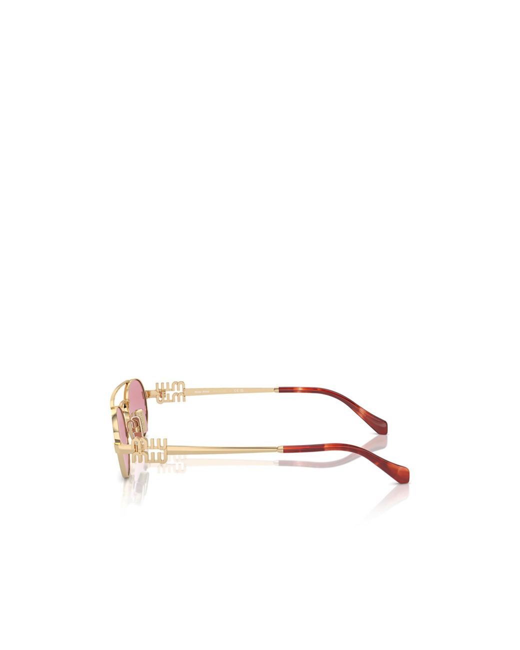 Miu Miu Pink Eyewear Aviator Sunglasses