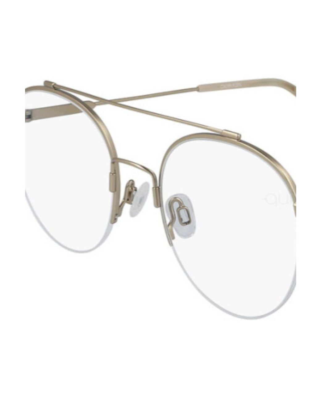 Calvin Klein White Half-Frame Flat Mirror for men