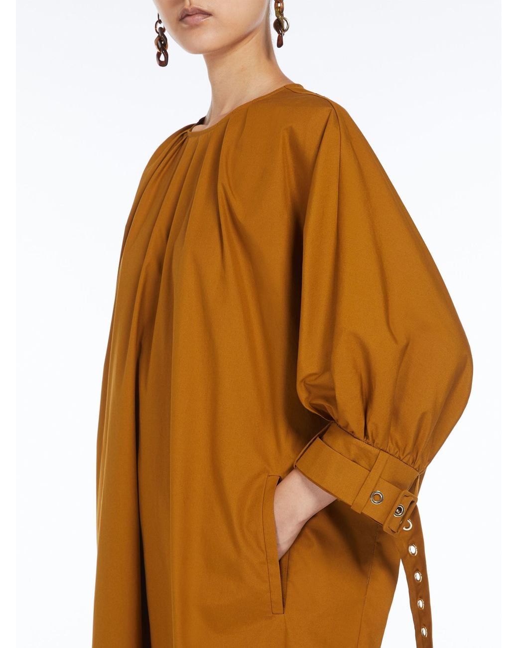 Max Mara Brown 'S Melodie Crewneck Dress