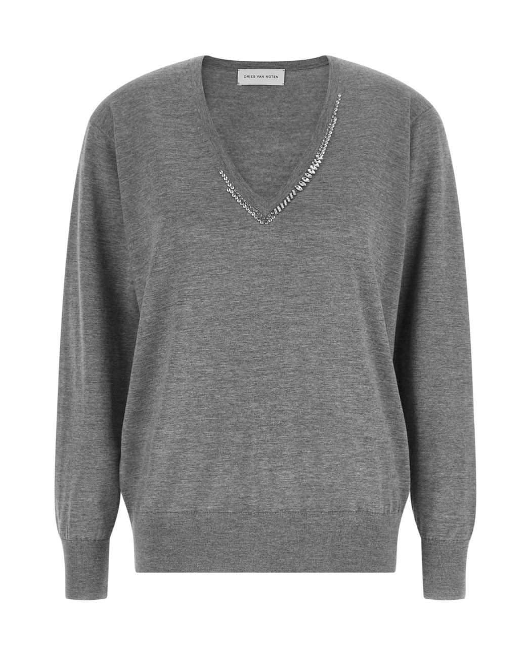 Dries Van Noten Gray Tuomas Sweater