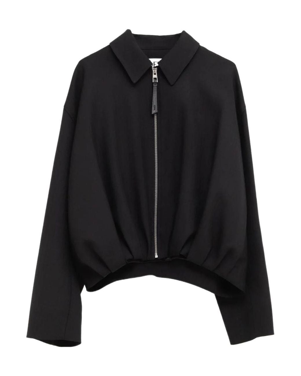Loewe Black Draped Wool Jacket