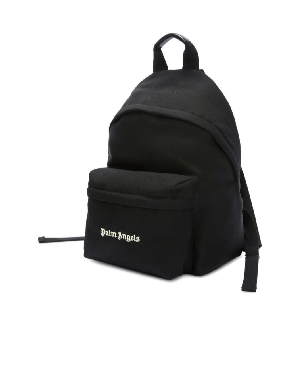 Palm Angels Black Logo-Embroidered Zipped Backpack for men