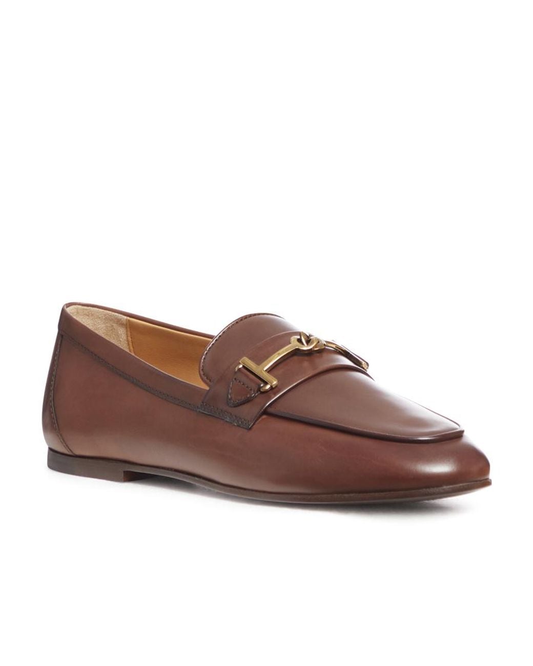 Tod's Brown Double-T Loafers