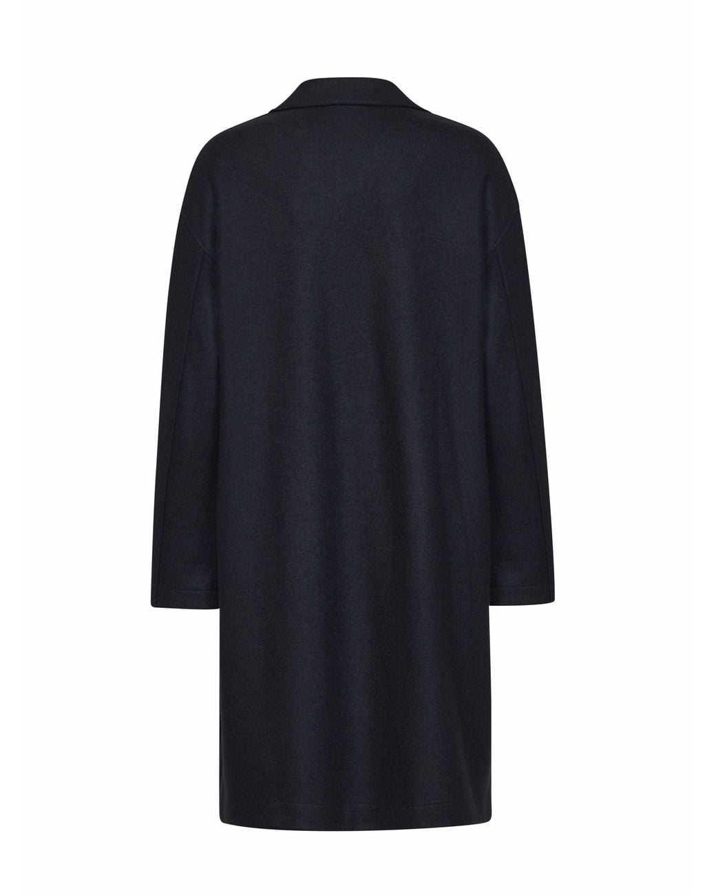 Harris Wharf London Blue Single-Breasted Coat