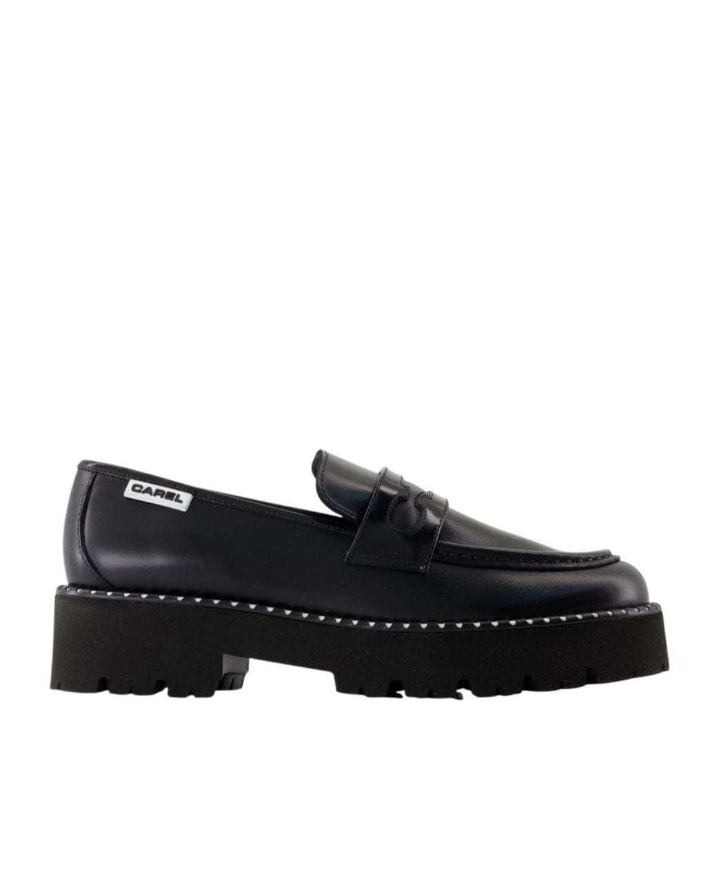 CAREL PARIS Black Marion Slip-On Loafers