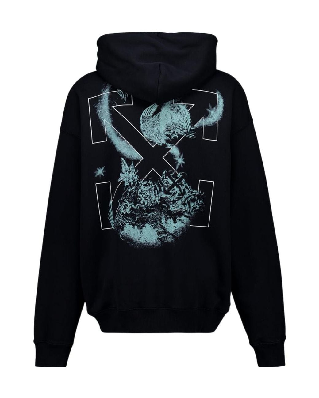 Off-White c/o Virgil Abloh Blue Moon Skate Drawstring Hoodie for men
