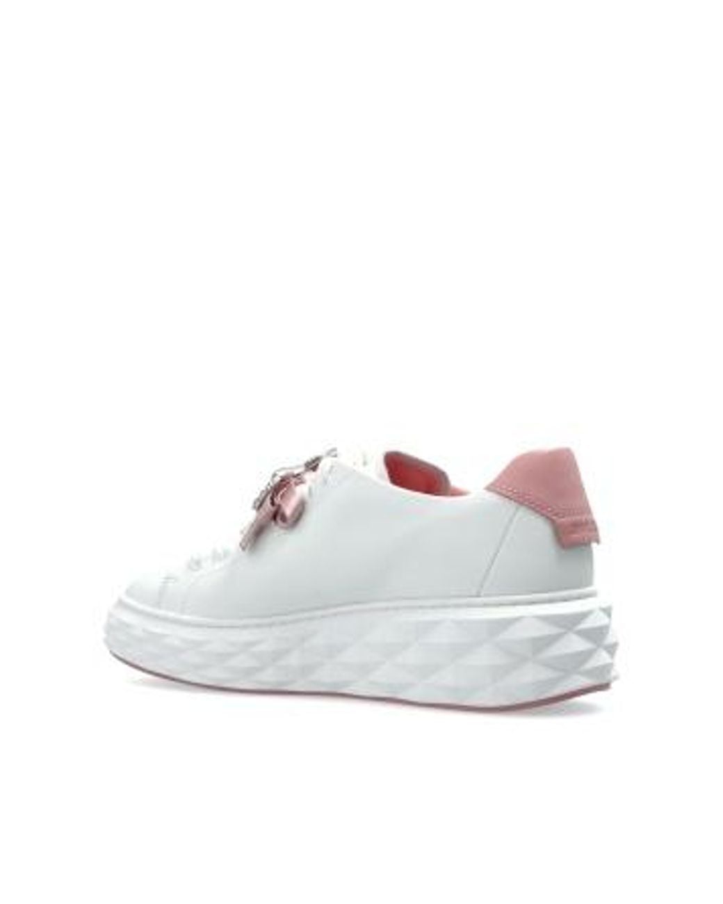 Jimmy Choo White 'Diamond' Sports Shoes