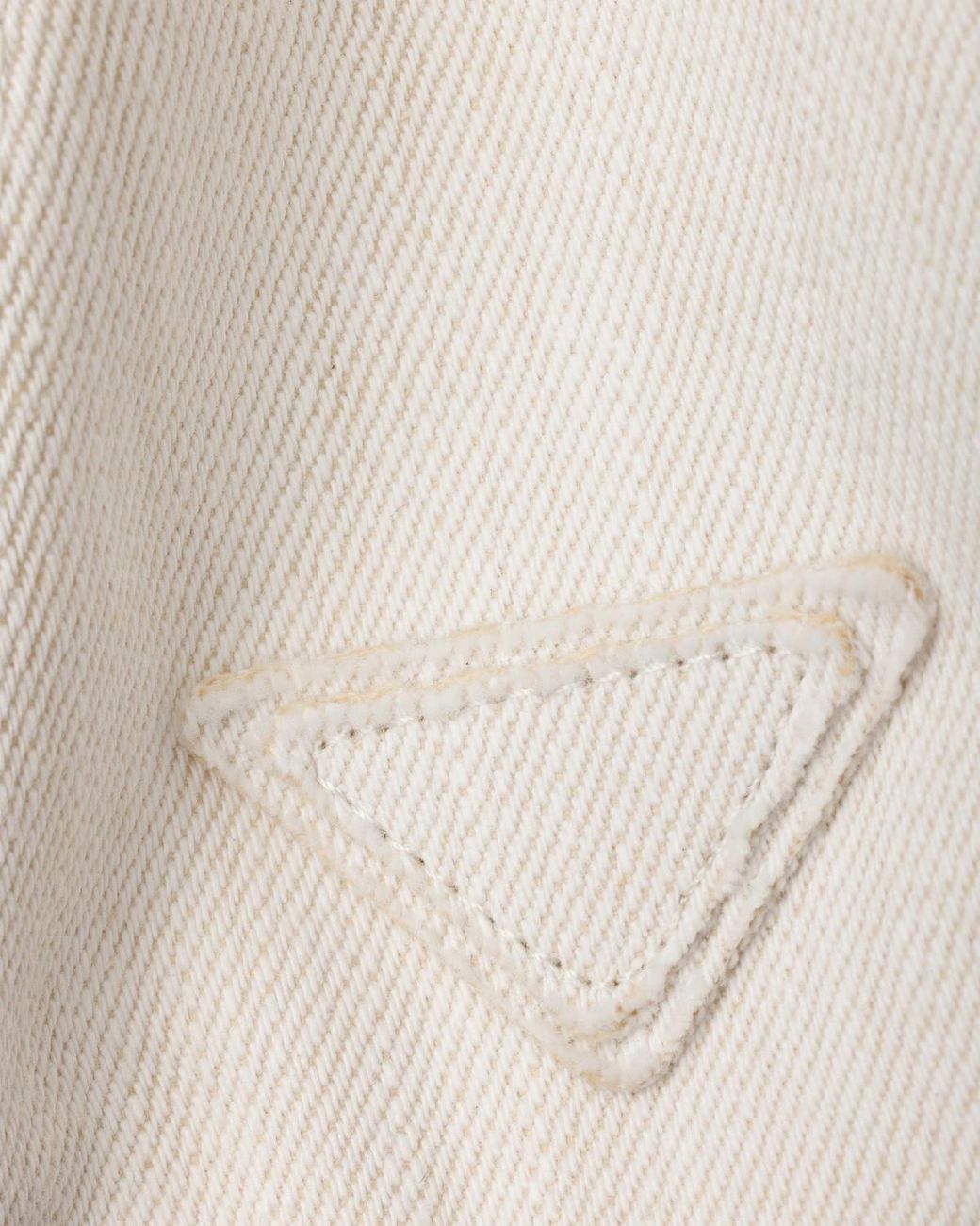 Prada White Denim Baseball Cap for men