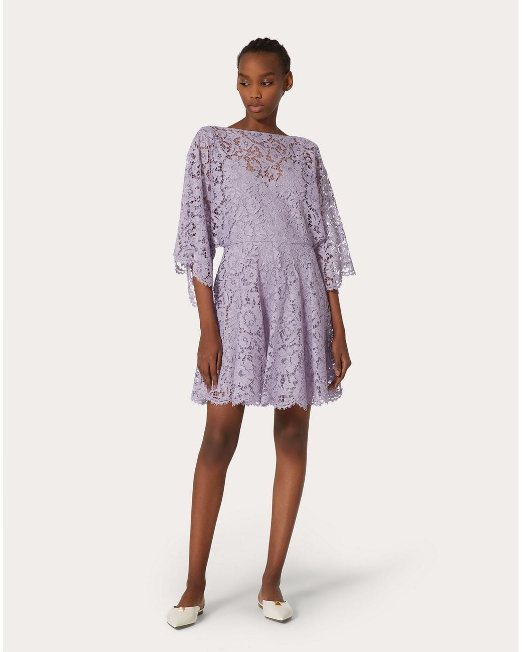 Valentino Purple Lace Dress