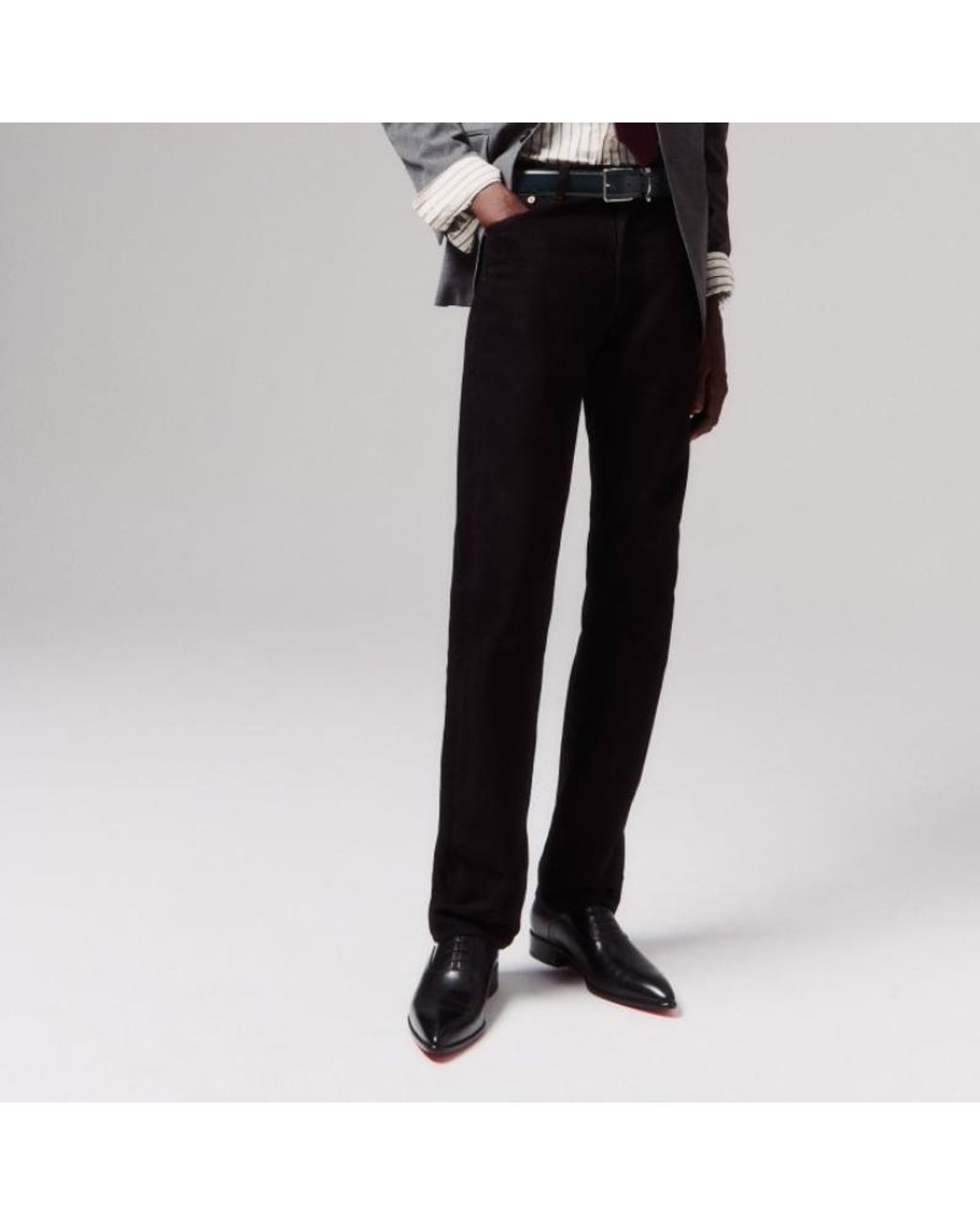 Christian Louboutin Black Pelvis Oxford Shoes for men