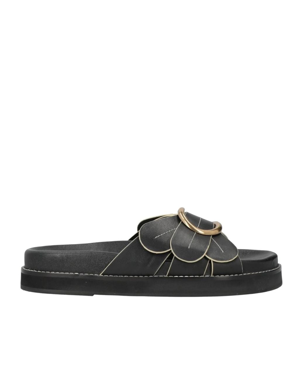 Farm Rio Brown Leather Sandals