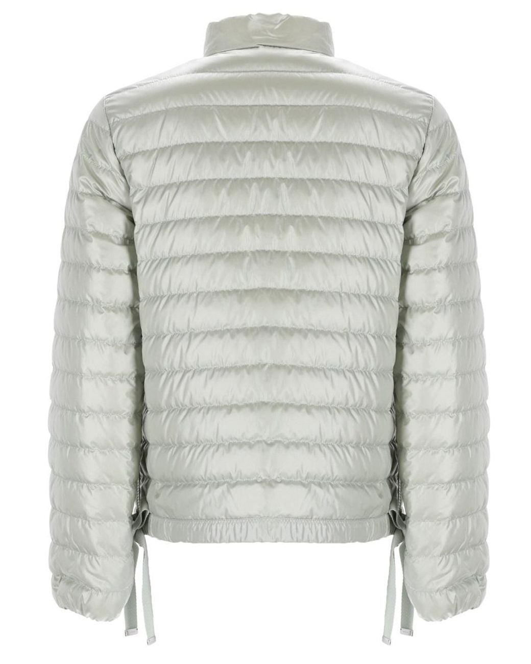 Moncler Gray Azalee Zip-Up Short Quilted Jacket