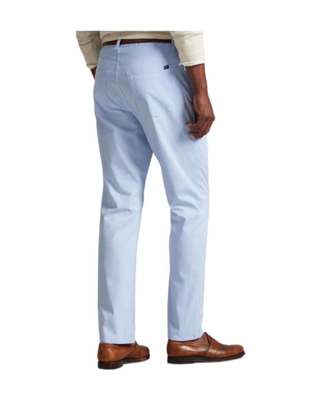 Polo Ralph Lauren Blue Five-Pocket Twill Trousers for men