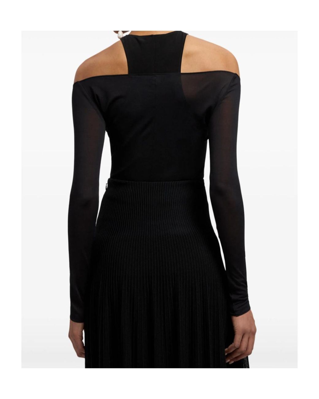 Ralph Lauren Black Maxine Layered Racerback Top