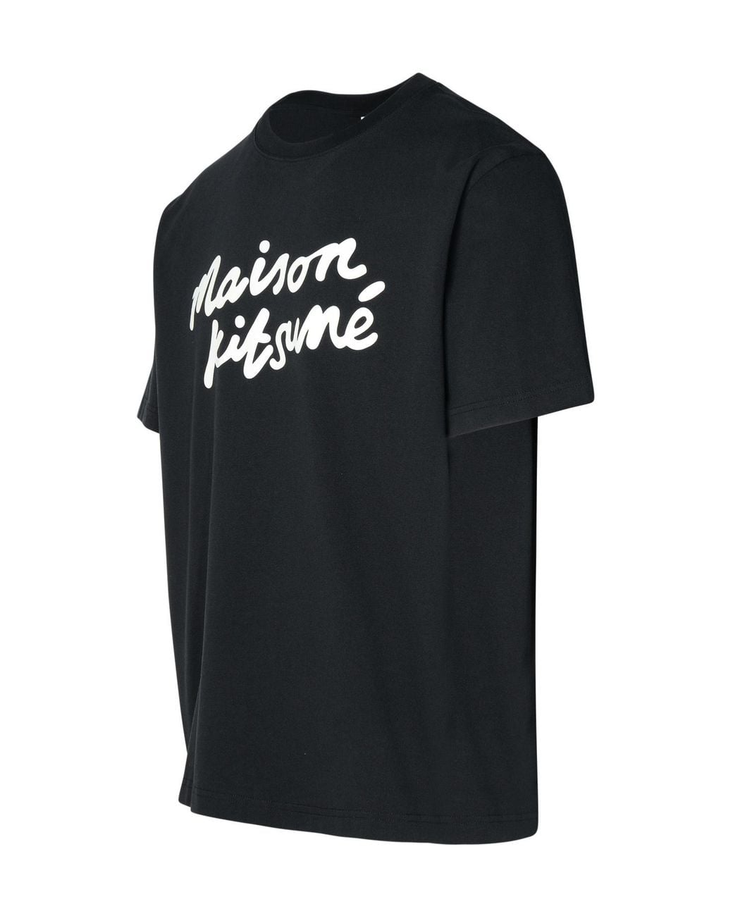 Maison Kitsuné Black Short-Sleeve T-Shirt for men