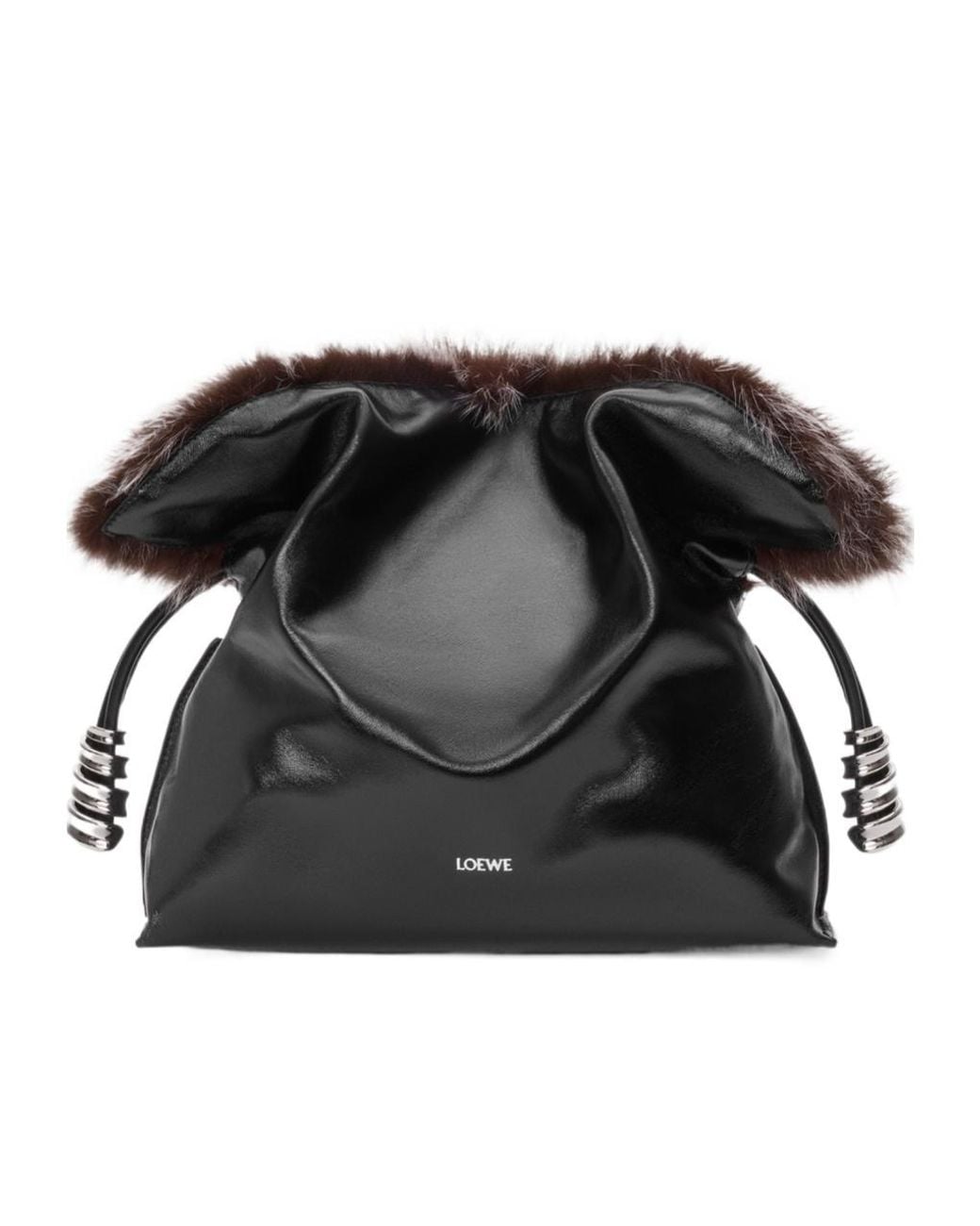 Loewe Black Medium Flamenco Clutch