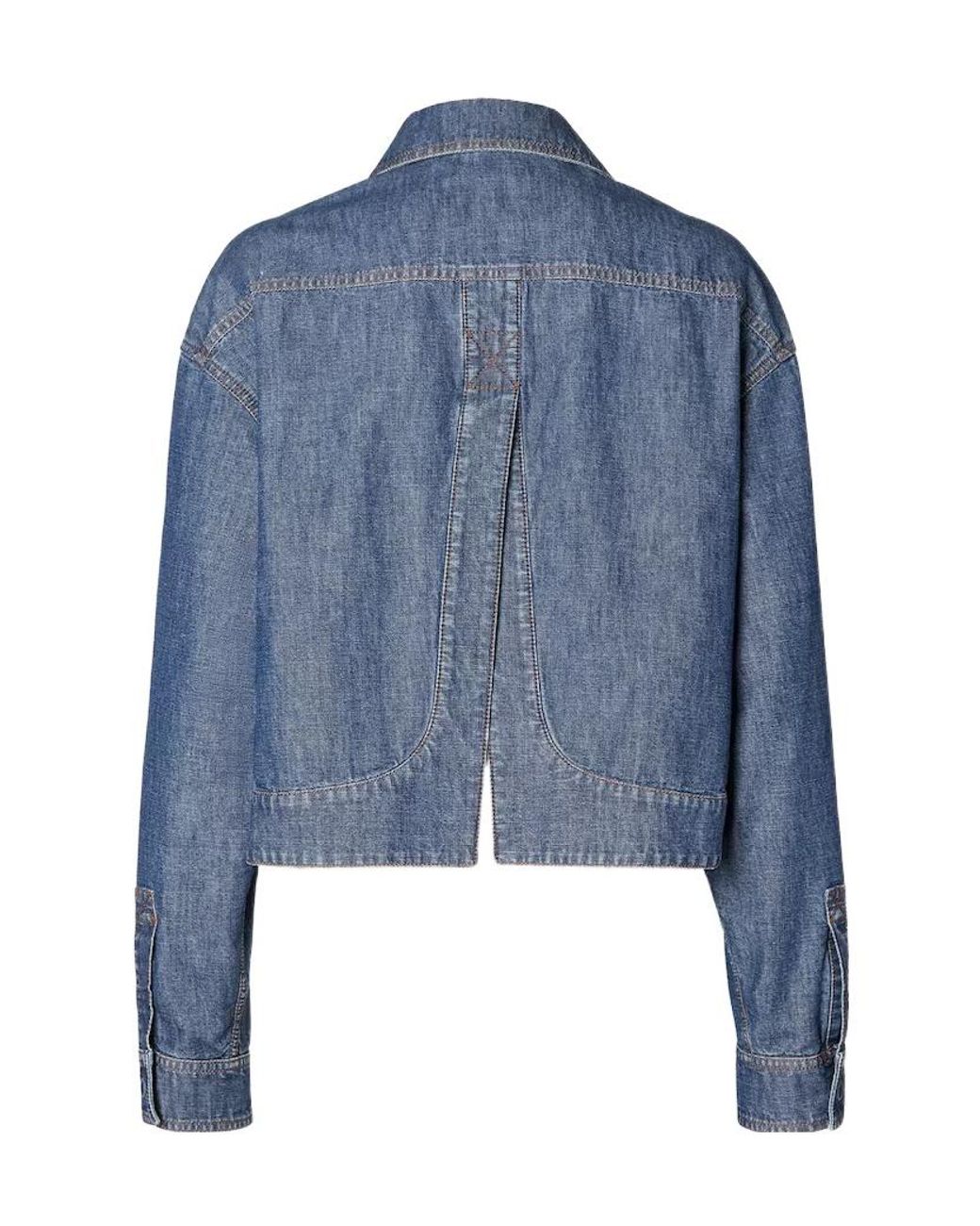 Fendi Blue Chambray Short Jacket