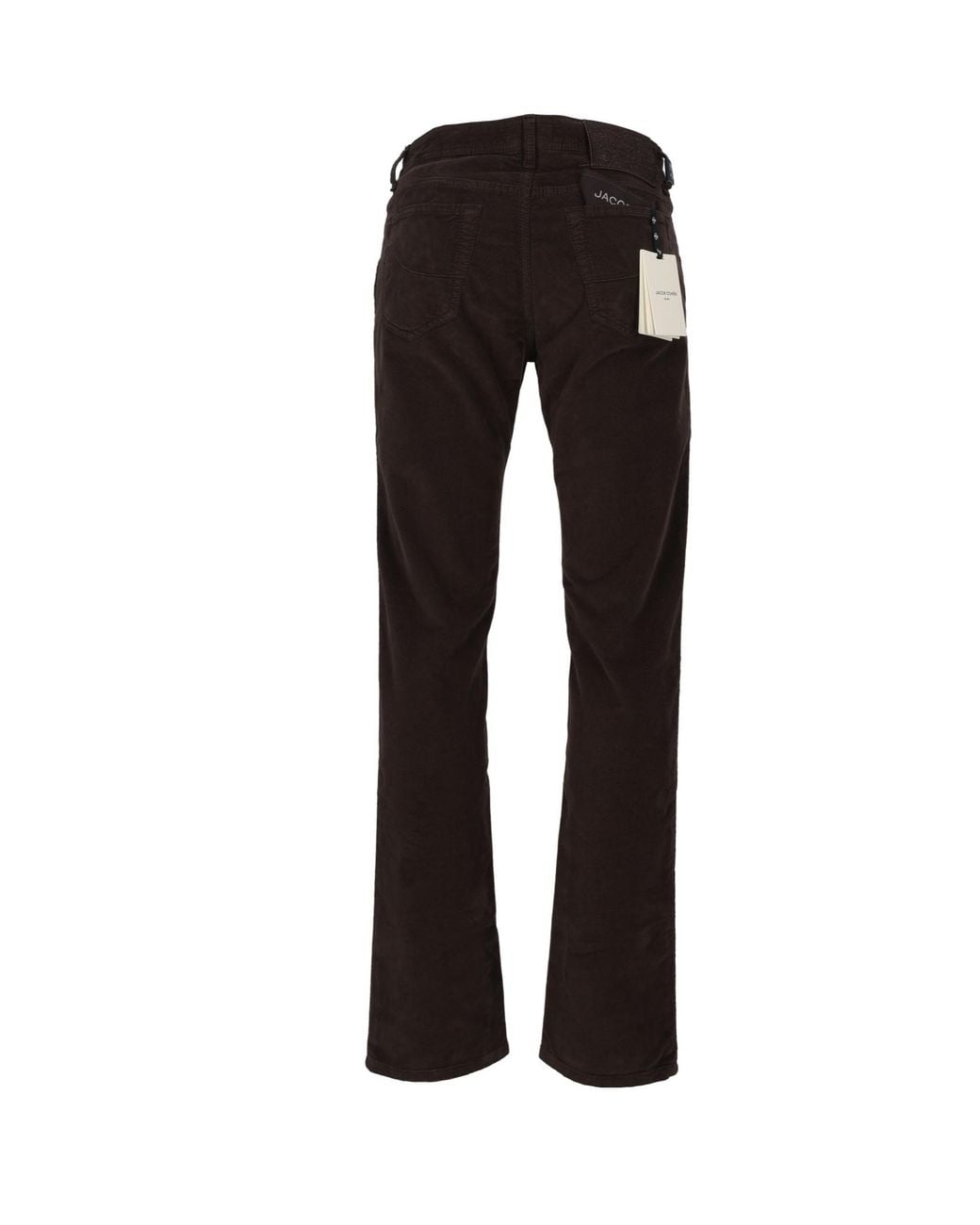 Jacob Cohen Black Logo Patch Straight-Leg Pants for men