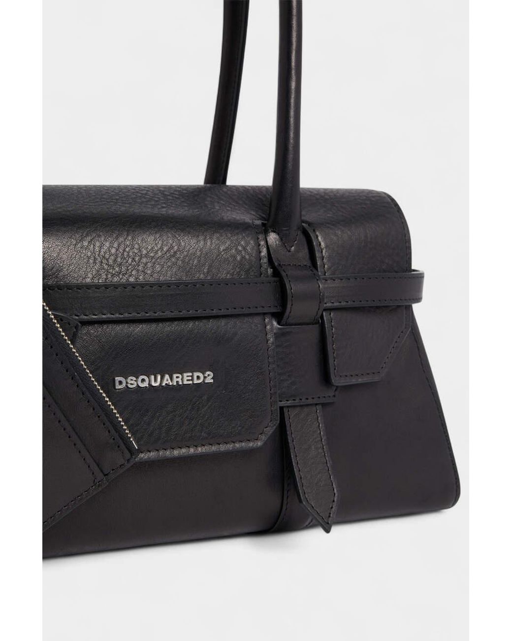 DSquared² Black Twin Pocket Shoulder Bag