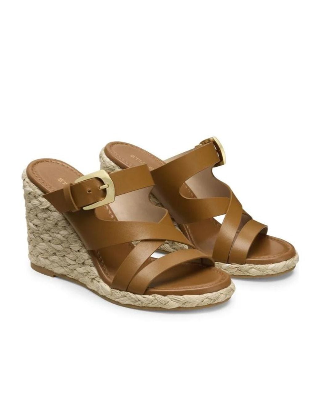 Stuart Weitzman Metallic Sai Espadrille Wedge