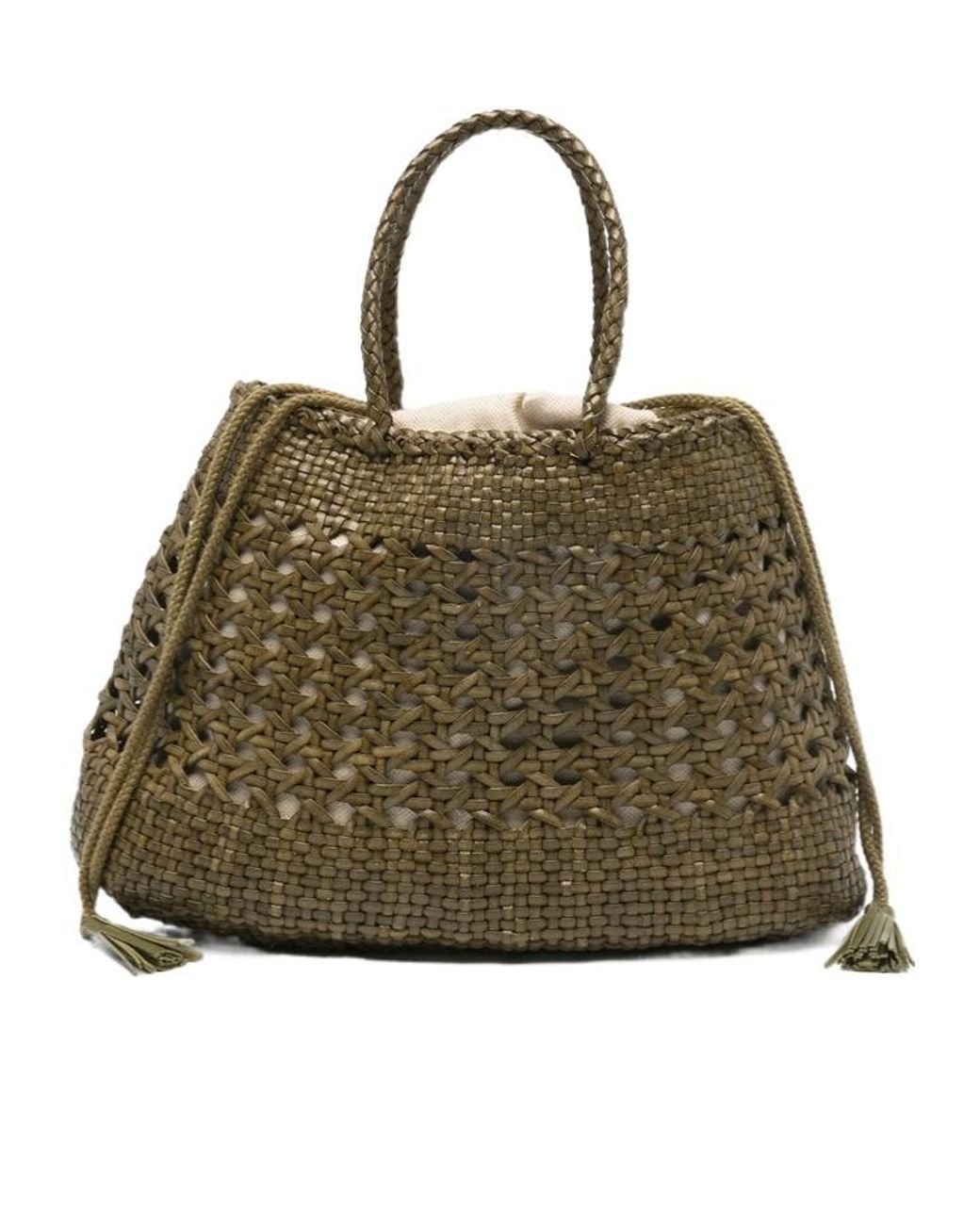 Dragon Diffusion Natural Woven Drawstring Tote Bag