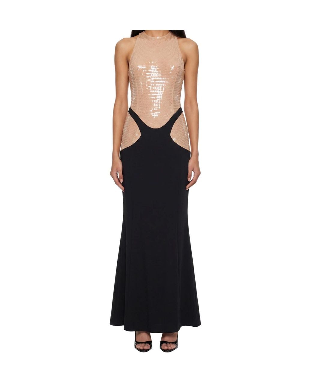 Mugler Black Sleeveless Dress