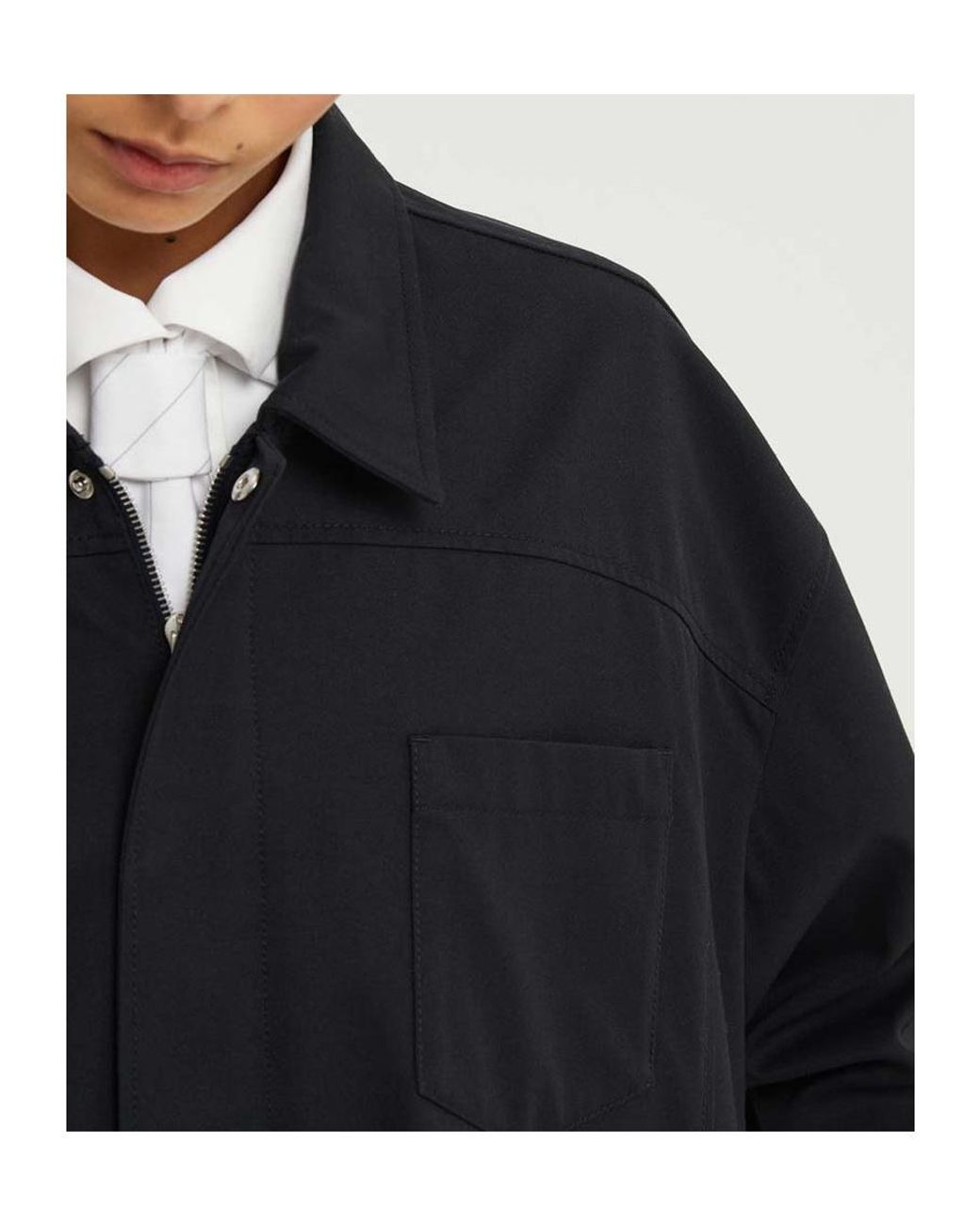 1989 STUDIO Black Belted Shirt Jacket