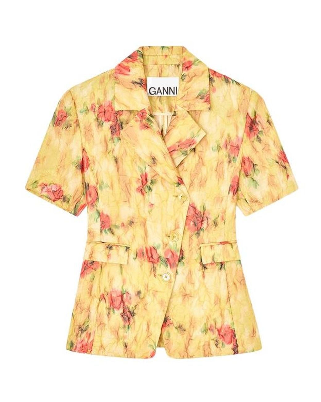 Ganni Yellow Blazer