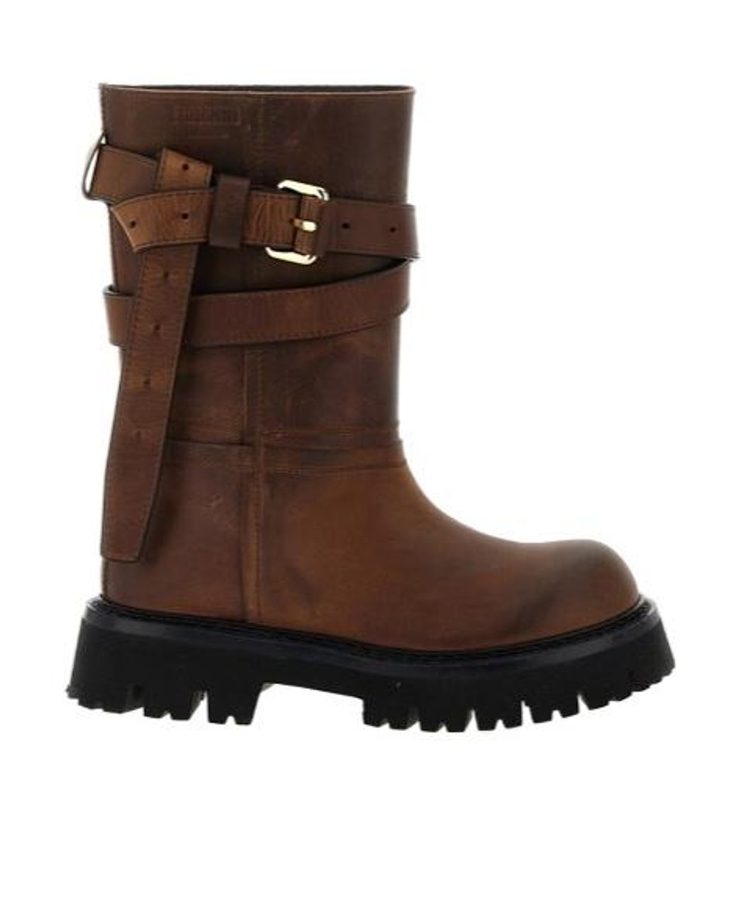 Moschino Brown Brick Boots