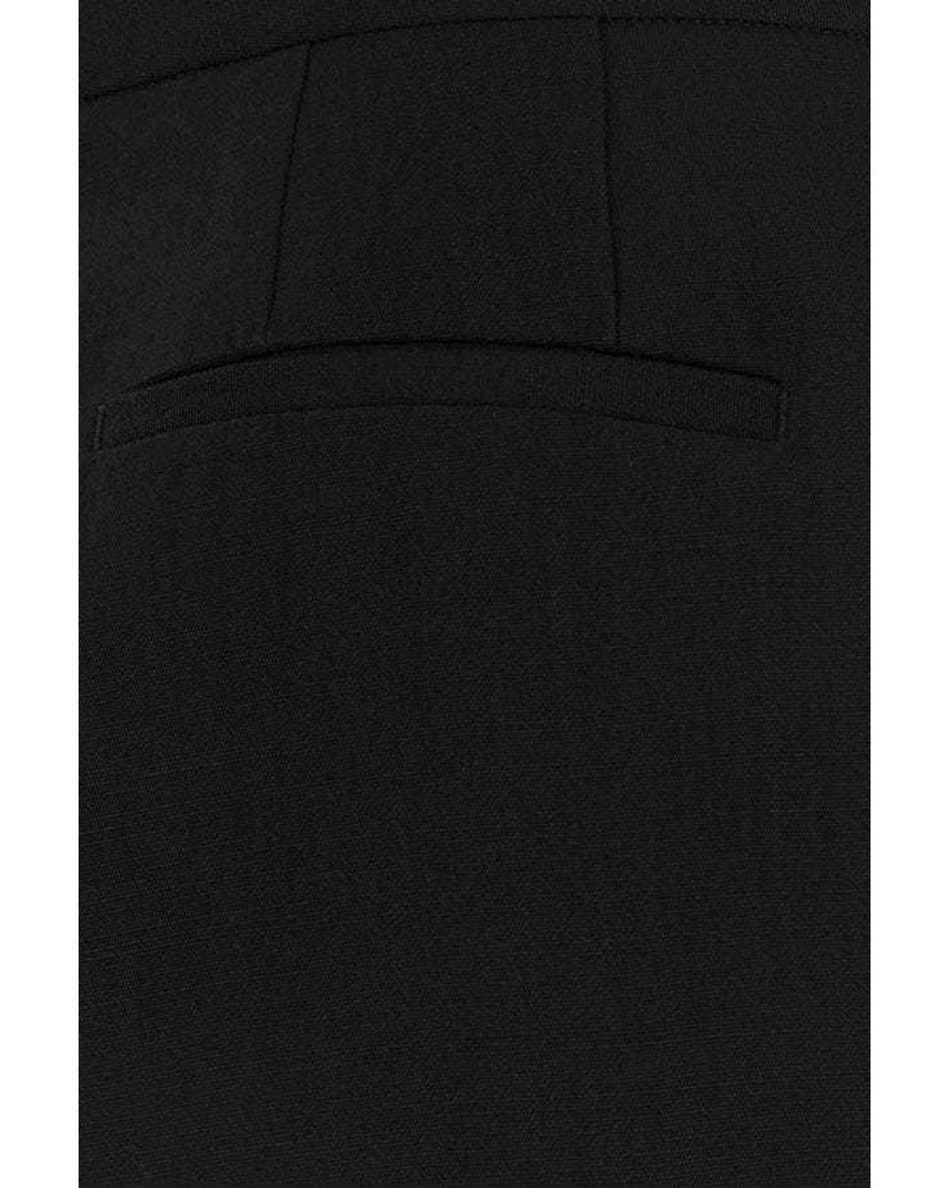 Jil Sander Black Bottom-Slit Casual Pants