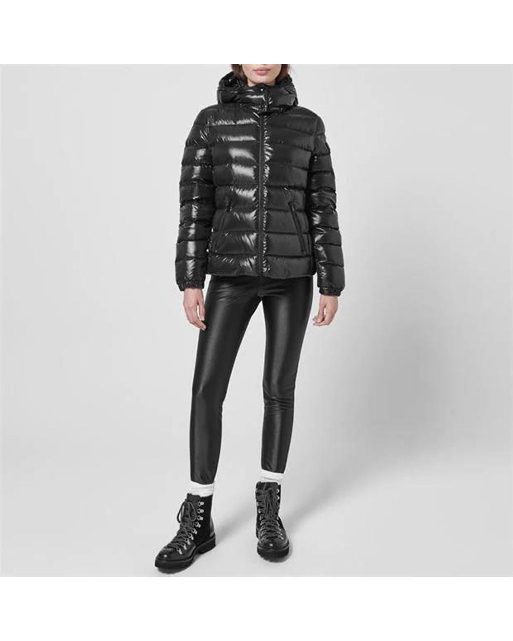 Moncler Black Logo Down Jacket