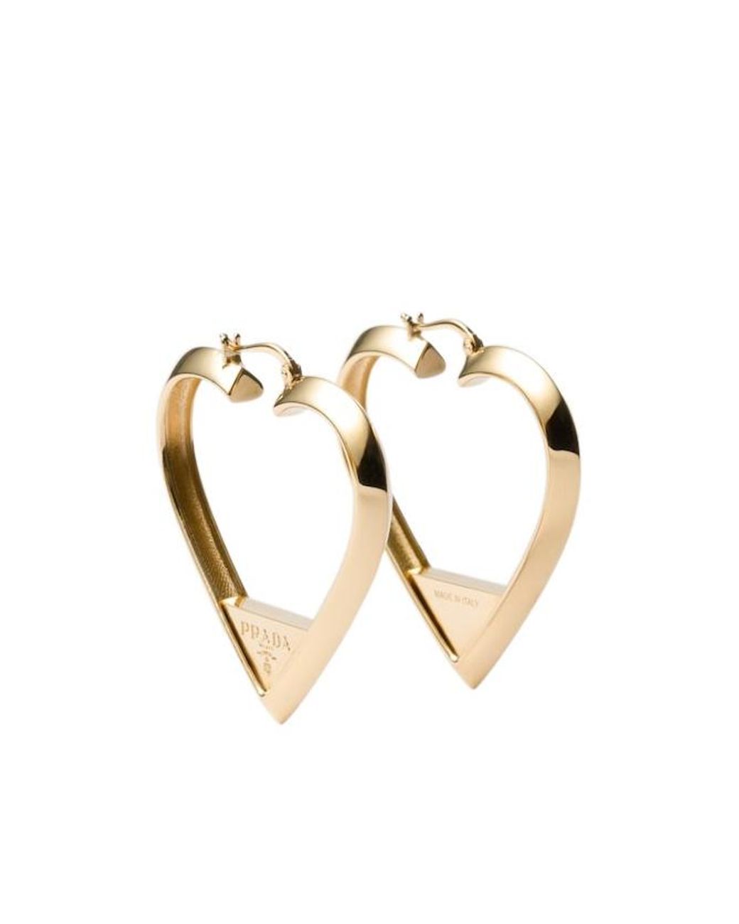 Prada White Metal Earrings