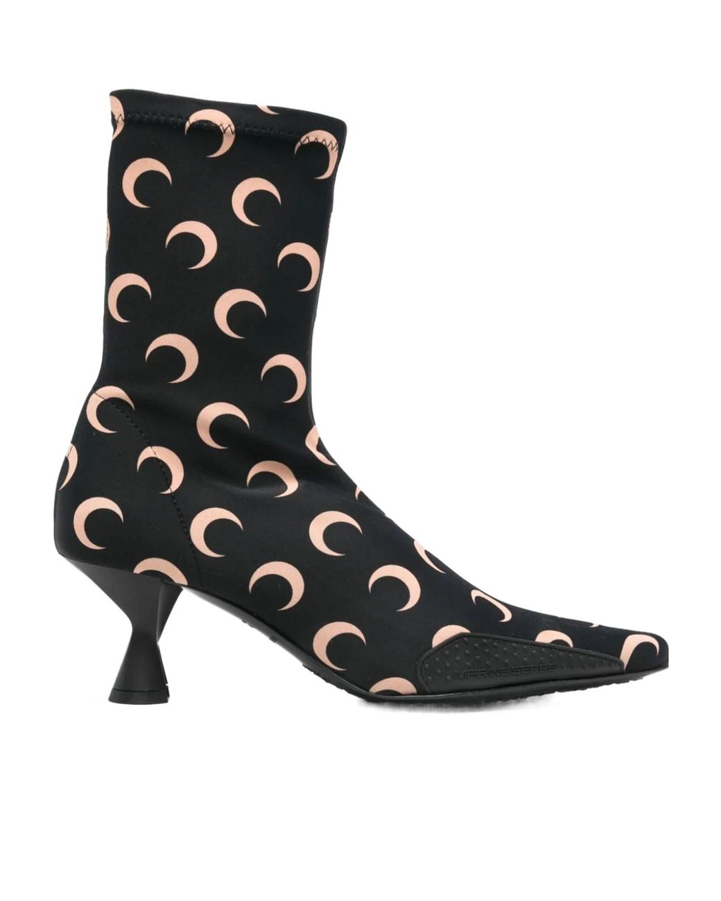 MARINE SERRE Black Moon Sock Boots