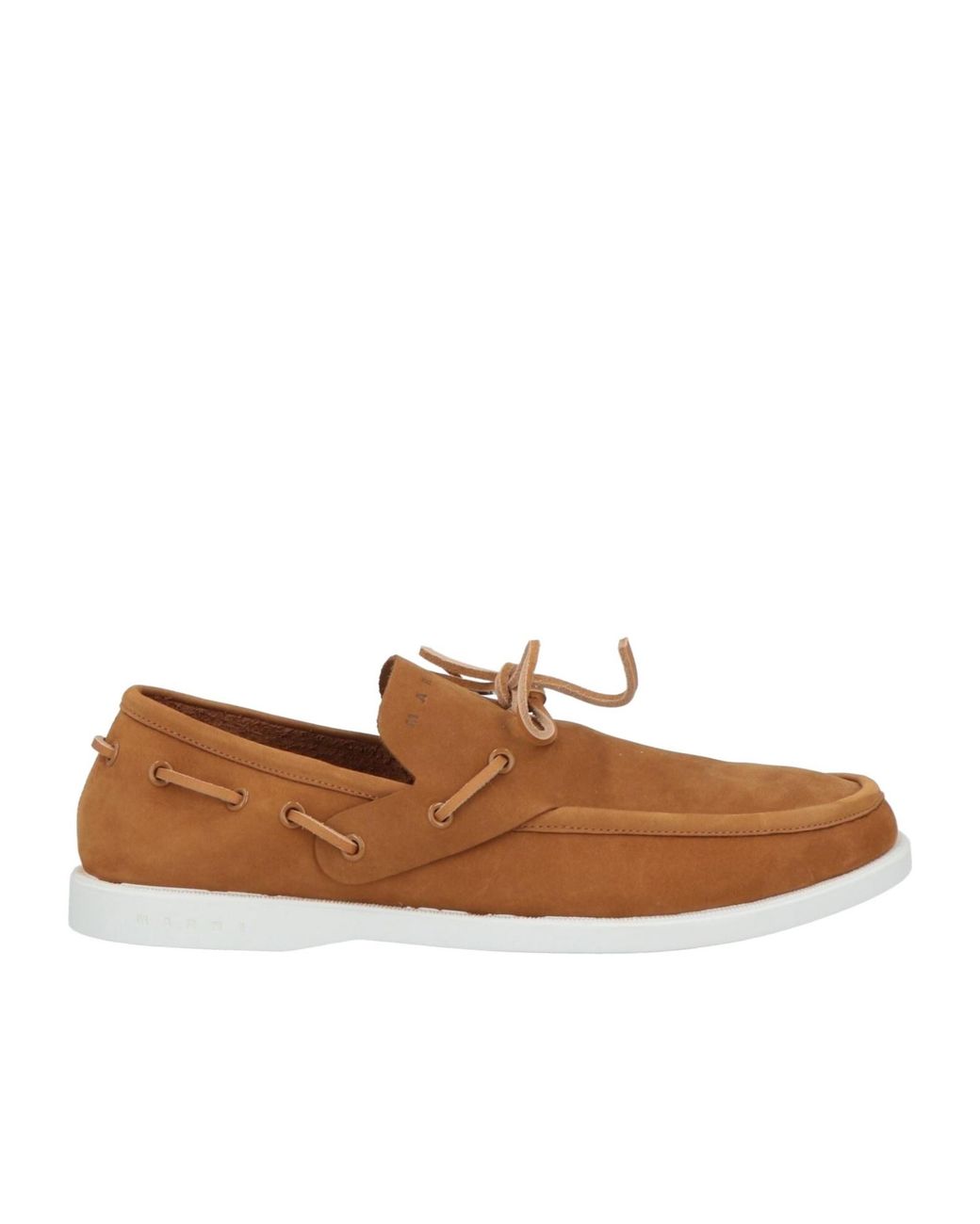 Marni Brown Minimalist Design Flat Shoes