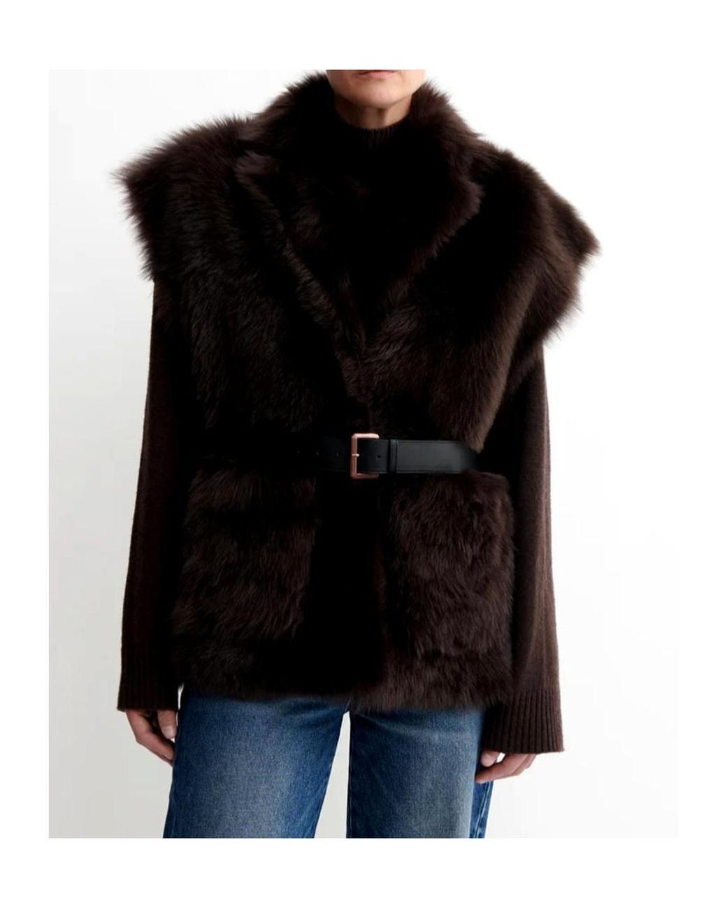 Arma Black Double-Sided Wool Vest