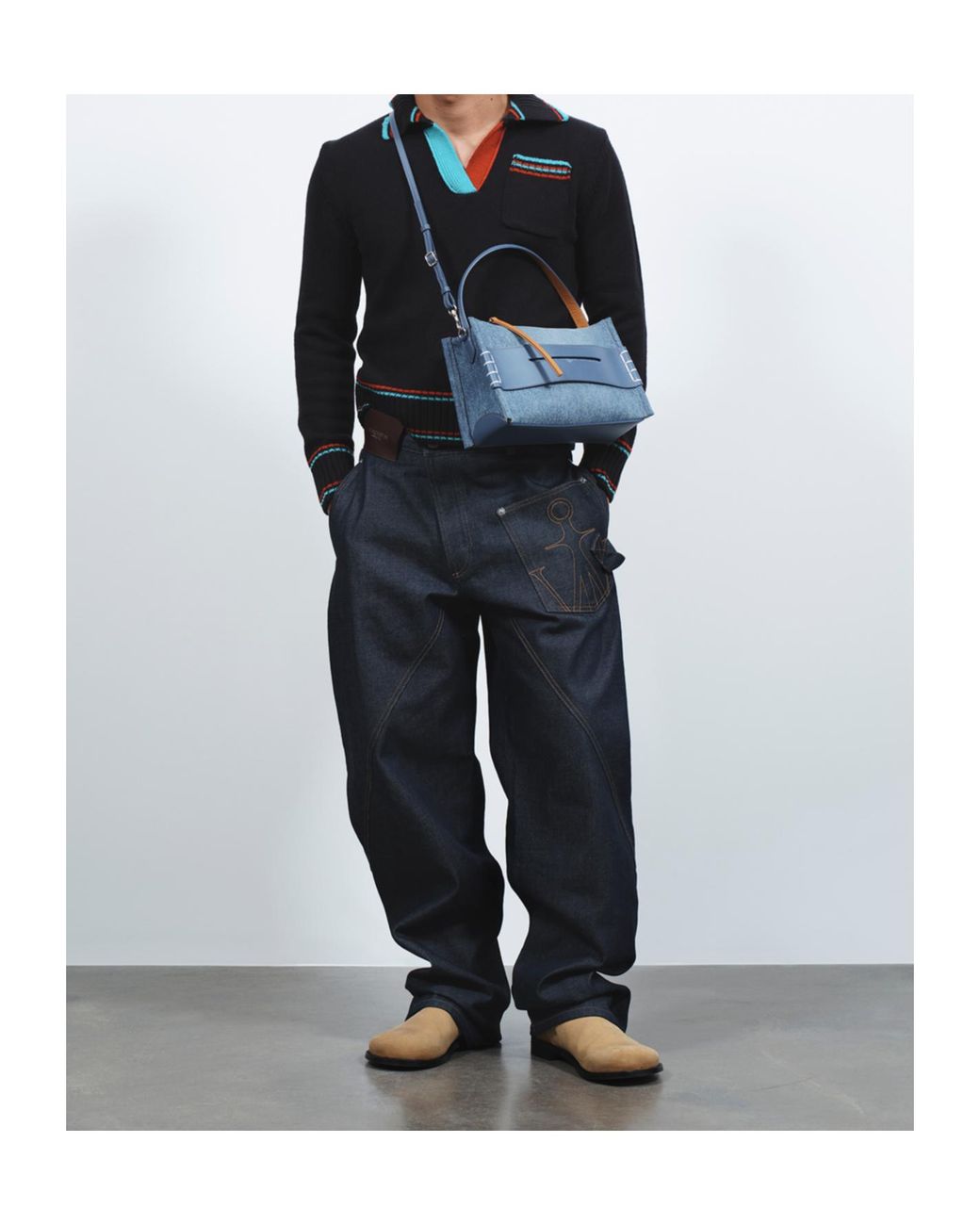 J.W. Anderson Blue Jw Anderson Loafer Shoulder Bag for men