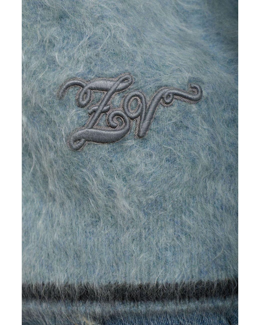 Zadig & Voltaire Blue Markuz Fuzzy Knitted Sweater
